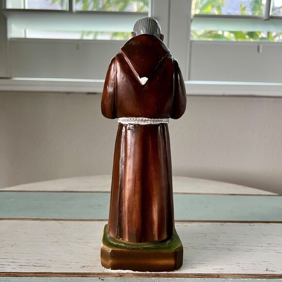 Saint Padre Pio Statue 8.5 inches Ceramic Made in Italy Catholic Church Religion - Picture 4 of 7